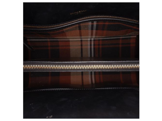 Borsa Satchel Burberry Green Small Wool Tartan Verde Verde scuro - vista 4
