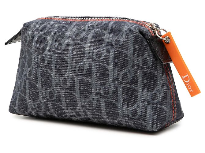 Autre Marque Neceser Dior Blue Oblique Denim Flight Azul - vista 2