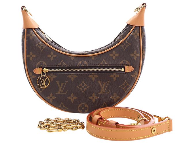 Louis Vuitton Brown Monogram Loop Marrone - vista 15