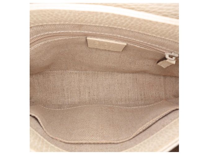 Gucci Borsa a tracolla Interlocking G in pelle di vitello Dollar Small bianca Bianco Crudo - vista 5