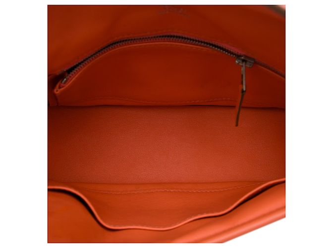Hermès Orange Mini Swift Berline Crossbody Arancione - vista 4
