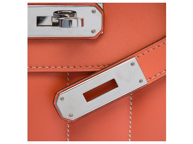 Hermès Orange Mini Swift Berline Crossbody Arancione - vista 5
