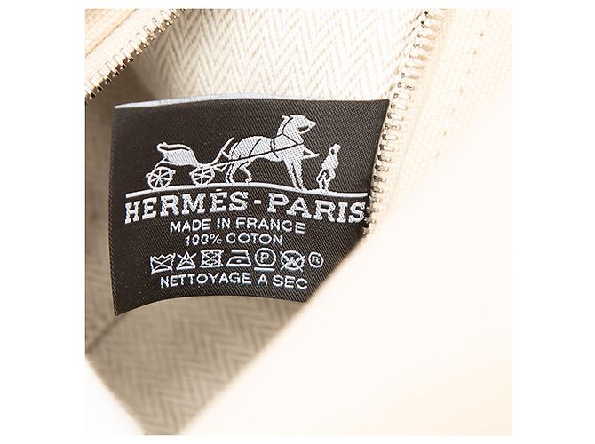 Hermès Beige Small Toile Bride A Brac Case - vue 5
