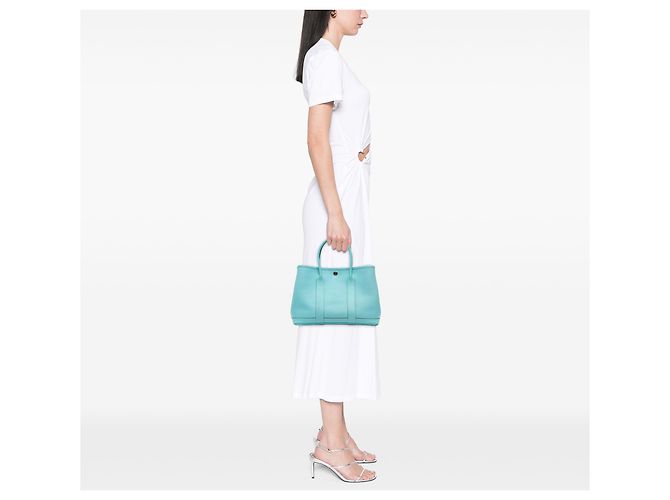 Hermès Blue Negonda Garden Party 30 Blu chiaro - vista 6