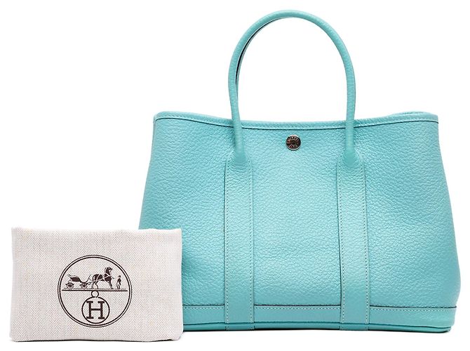 Hermès Blue Negonda Garden Party 30 Blu chiaro - vista 7