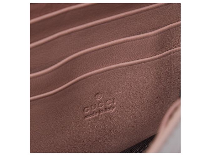 Borsa a tracolla Gucci Beige Patent Microguccissima Stirrup - vista 5