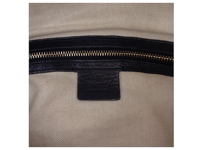 Borsa Boston Gucci Joy Small in pelle di vitello nera con banda Web Nero - vista 5
