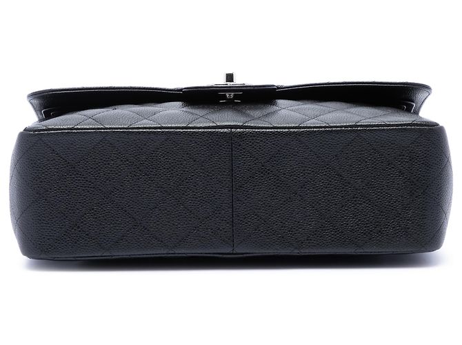 Chanel Black Jumbo Classic Caviar Double Flap Schwarz - Ansicht 3