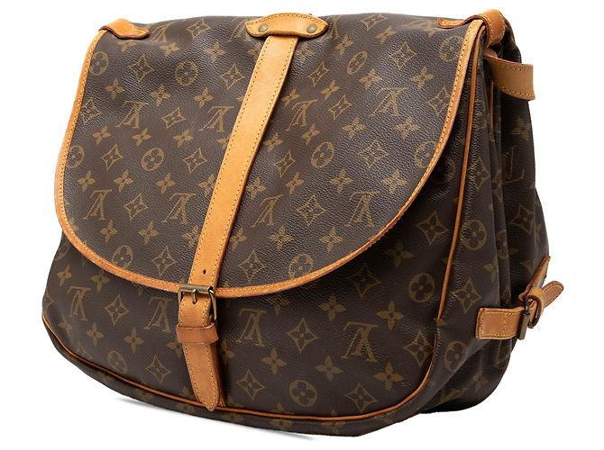 Louis Vuitton Brown Monogram Saumur 35 Braun - Ansicht 2