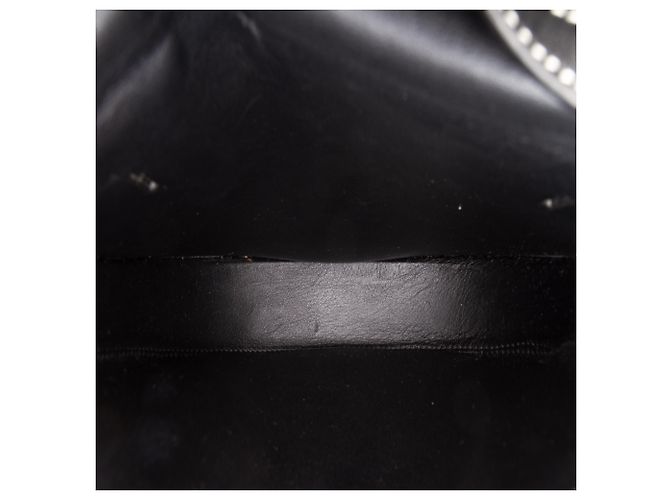 LOEWE Borsa a tracolla Heel piccola in pelle di vitello liscia nera Nero - vista 4