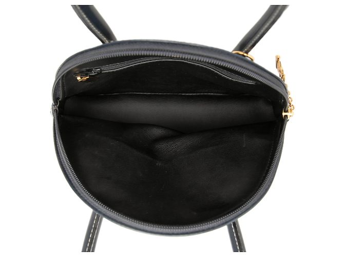 Autre Marque Saint Laurent Satchel aus schwarzem Leder mit Y-Ausschnitt - Ansicht 4