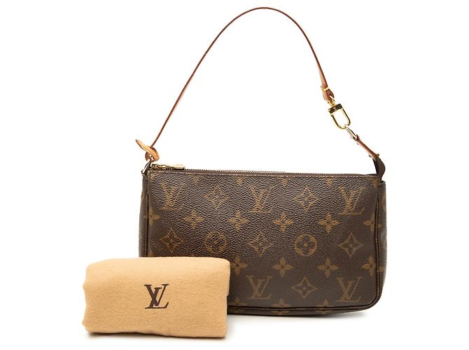 Louis Vuitton Brown Monogram Pochette Accessoires Marrom - vista 8