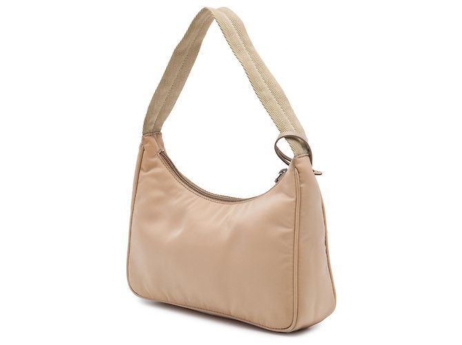 Bolsa de Ombro Prada Mini Tessuto Re Edition 2000 Bege - vista 2