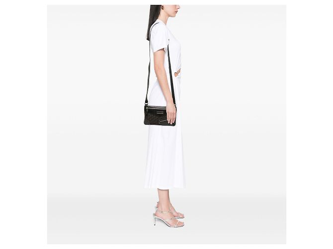Autre Marque Borsa a tracolla Dior Black Diorissimo Trotter Canvas Street Chic Nero - vista 6