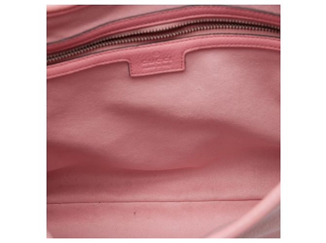 Gucci Aphrodite Crossbody in pelle rosa Medium - vista 4