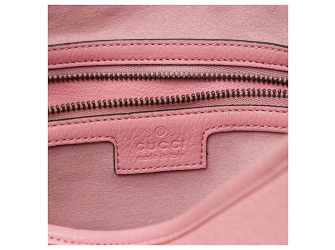 Gucci Aphrodite Crossbody in pelle rosa Medium - vista 5