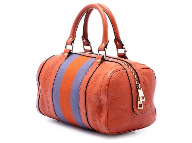 Borsa Boston Gucci Joy Small in pelle di vitello Orange con Web Arancione - vista 2