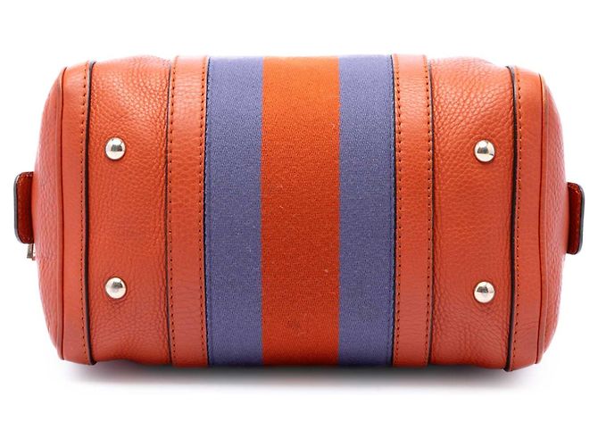 Borsa Boston Gucci Joy Small in pelle di vitello Orange con Web Arancione - vista 3