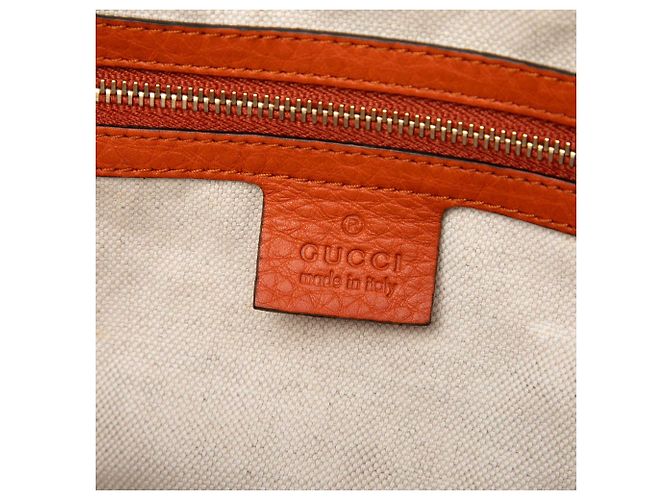 Borsa Boston Gucci Joy Small in pelle di vitello Orange con Web Arancione - vista 5