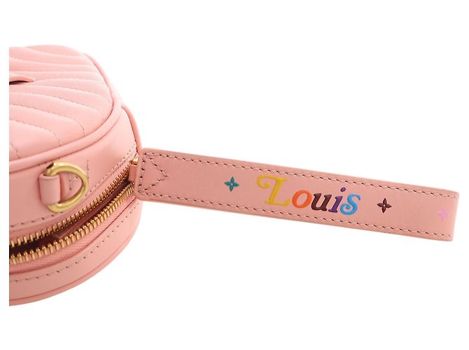 Louis Vuitton Pink Calfskin Embellished New Wave Love Lock Crossbody Rosa - vista 8