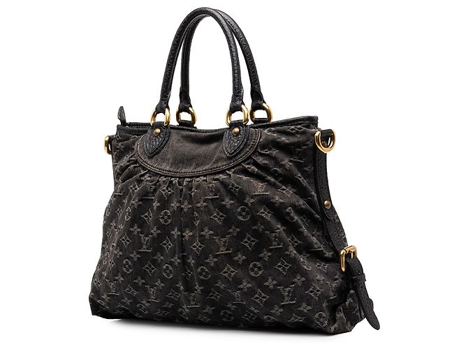 Louis Vuitton Black Monogram Denim Neo Cabby GM Schwarz - Ansicht 2