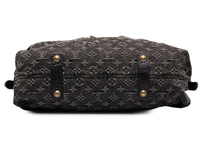 Louis Vuitton Black Monogram Denim Neo Cabby GM Schwarz - Ansicht 3