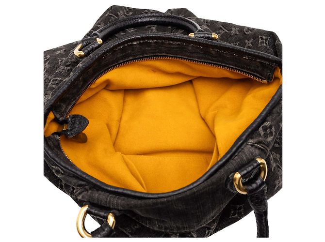Louis Vuitton Black Monogram Denim Neo Cabby GM Schwarz - Ansicht 4