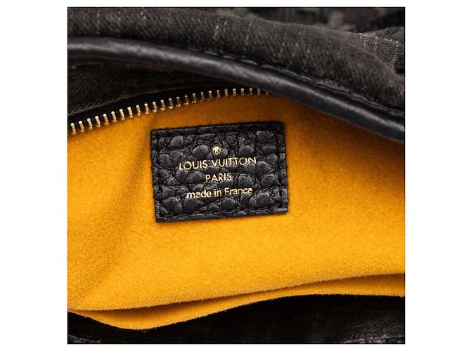 Louis Vuitton Black Monogram Denim Neo Cabby GM Schwarz - Ansicht 5