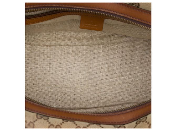 Borsa Boston Gucci Lady Web Media in canvas GG beige - vista 4