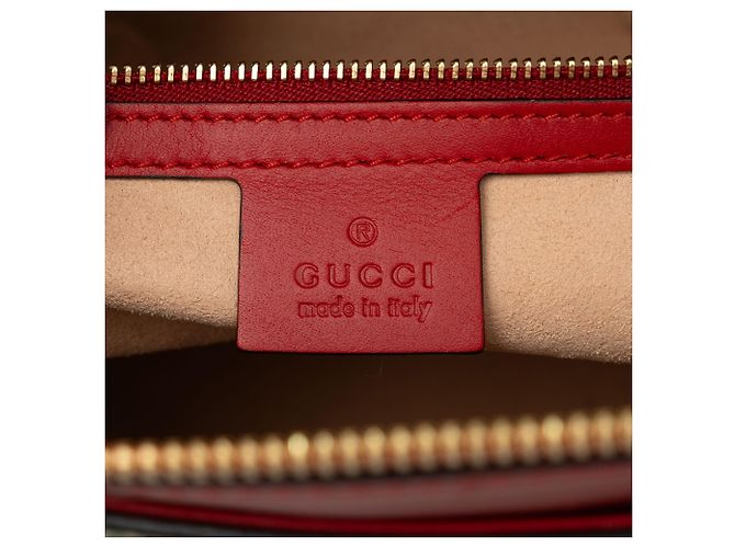 Borsa Satchel Gucci Beige GG Supreme Blooms Linea A - vista 5