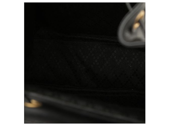Bamboo Zaino Gucci in pelle di vitello nera con coulisse e bambù Nero - vista 4