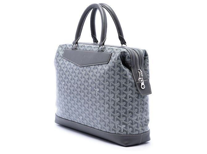Goyard Gray Goyardine Cisalpin Document Case Marrone - vista 2