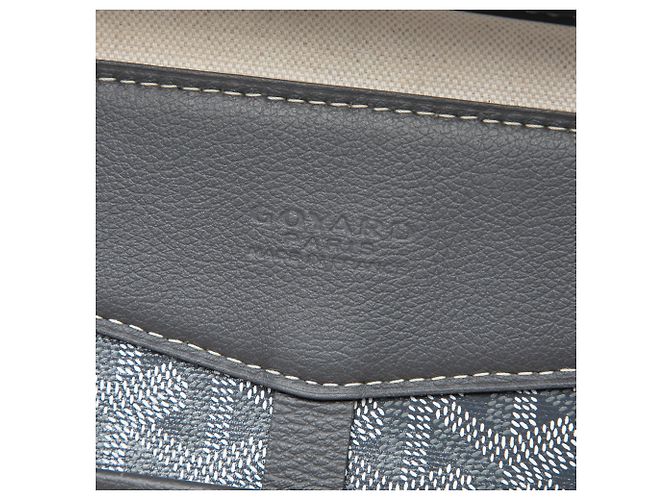 Goyard Gray Goyardine Cisalpin Document Case Marrone - vista 5