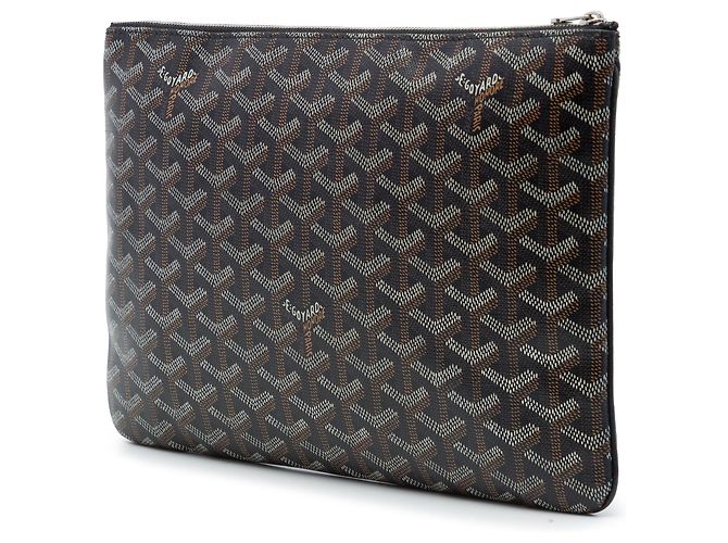 Goyard Black Goyardine Senat MM Nero - vista 2
