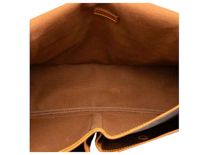 Louis Vuitton Brown Monogram Sac Gibeciere MM Marrom - vista 4