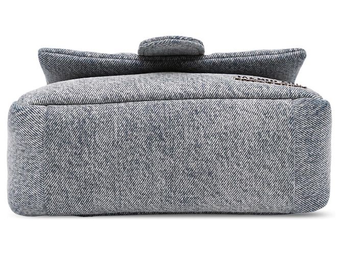 Borsa Jacquemus Le Bambimou Small in denim blu imbottito - vista 3