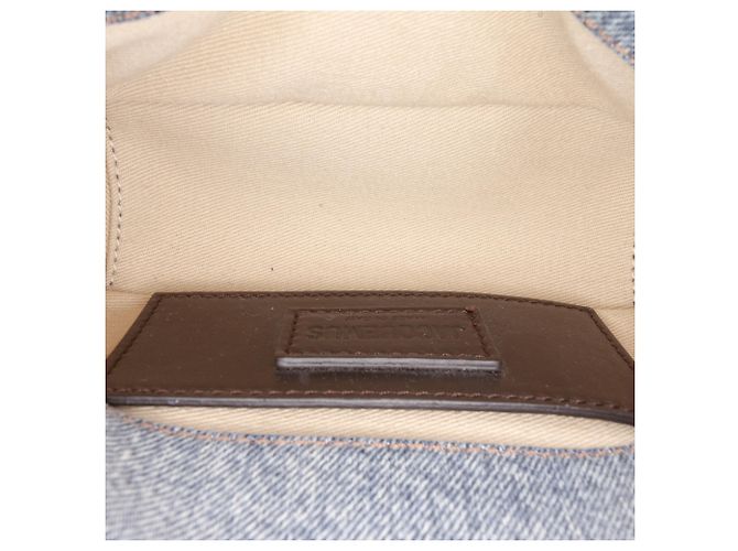 Borsa Jacquemus Le Bambimou Small in denim blu imbottito - vista 4