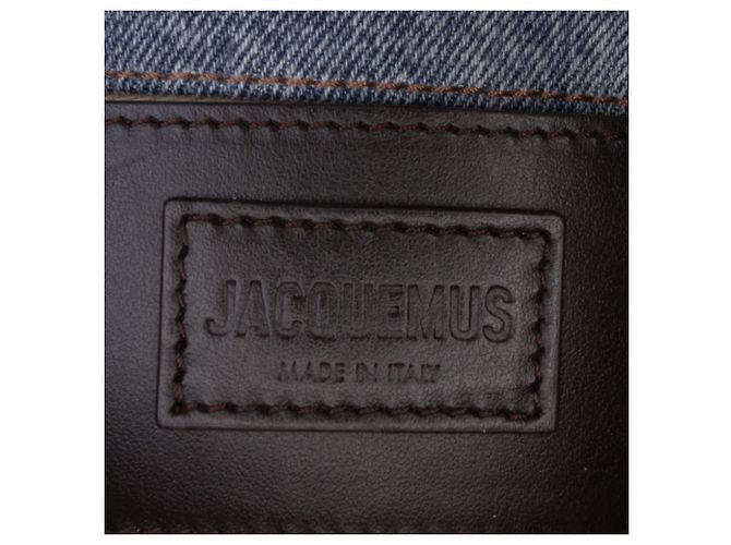 Borsa Jacquemus Le Bambimou Small in denim blu imbottito - vista 5