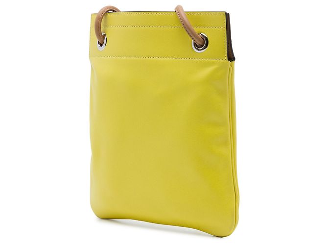 Borsa Hermès Aline Mini in Milo e Swift Gialla Giallo - vista 2