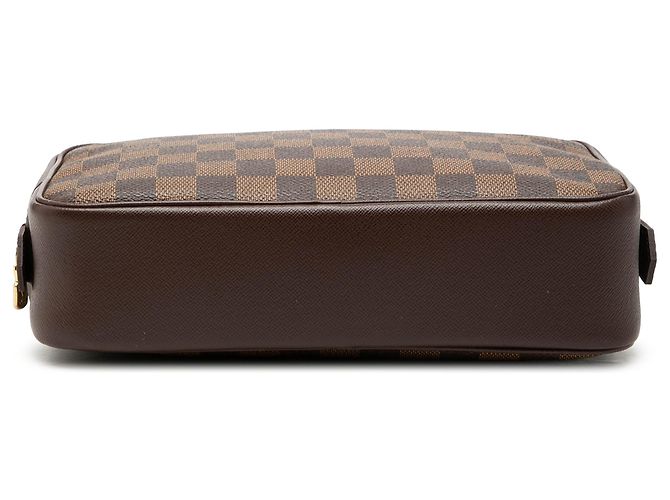 Louis Vuitton Brown Damier Ebene Trousse Toilette 25 Marrone - vista 3