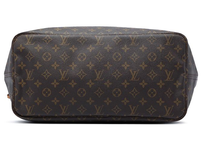 Louis Vuitton Brown Monogram Neverfull MM Castaño - vista 3
