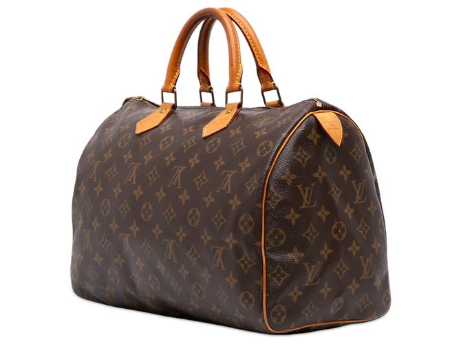 Louis Vuitton Brown Monogram Speedy 35 Marrom - vista 2
