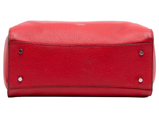Mulberry Red Medium Grained Calfskin Iris Satchel Roja - vista 3