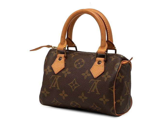 Louis Vuitton Brown Monogram Mini Speedy HL Marrom - vista 2