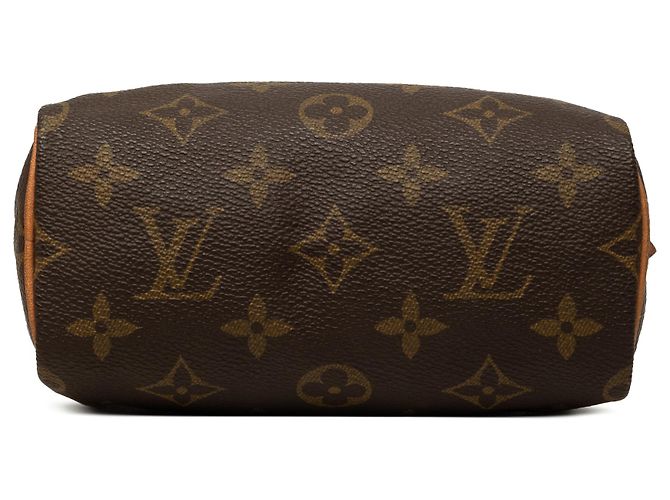 Louis Vuitton Brown Monogram Mini Speedy HL Marrom - vista 3