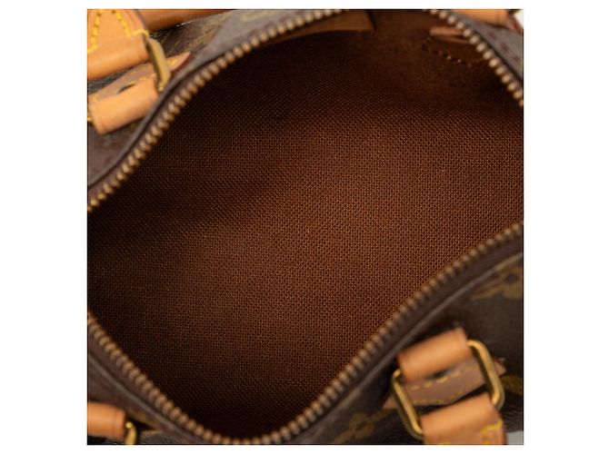 Louis Vuitton Brown Monogram Mini Speedy HL Marrom - vista 4