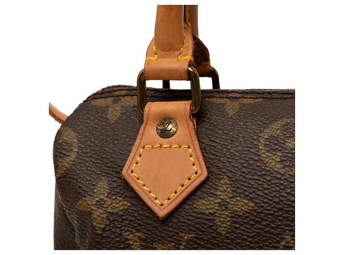 Louis Vuitton Brown Monogram Mini Speedy HL Marrom - vista 6