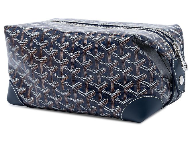 Goyard Blue Goyardine Bowling Toiletry 25 Blu navy - vista 2