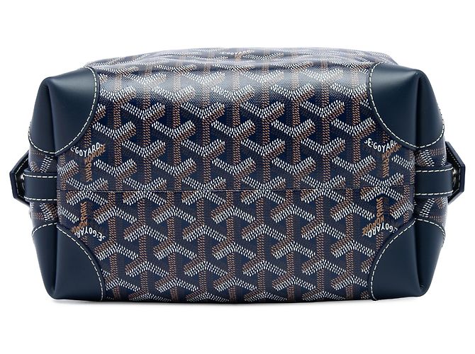 Goyard Blue Goyardine Bowling Toiletry 25 Blu navy - vista 3