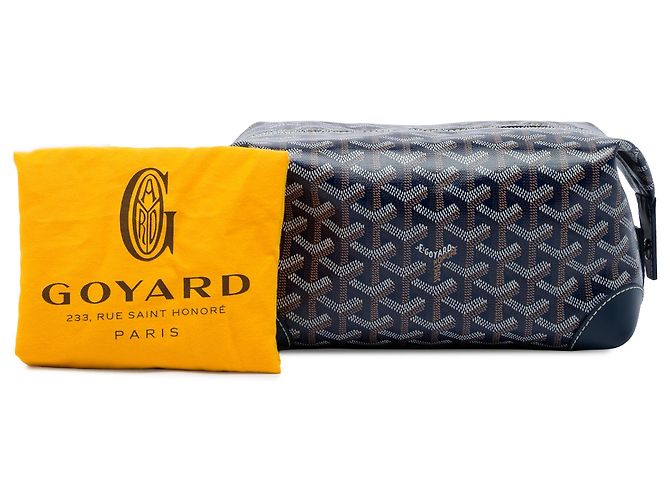 Goyard Blue Goyardine Bowling Toiletry 25 Blu navy - vista 7